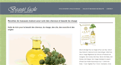 Desktop Screenshot of beautefacile.com